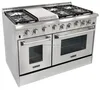 CSA Certificate 48 Inch Stainless Steel Italian Gas Range