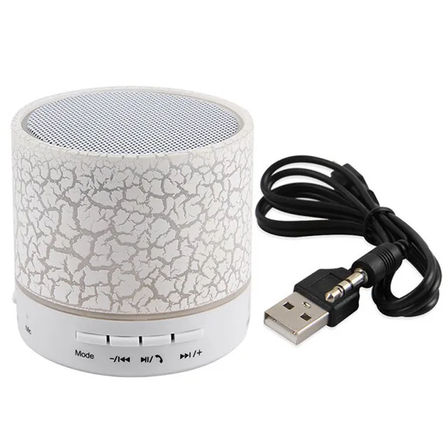 2017 LED Portable Mini Speakers Wireless Speaker With TF USB FM Radio - ANKUX.COM