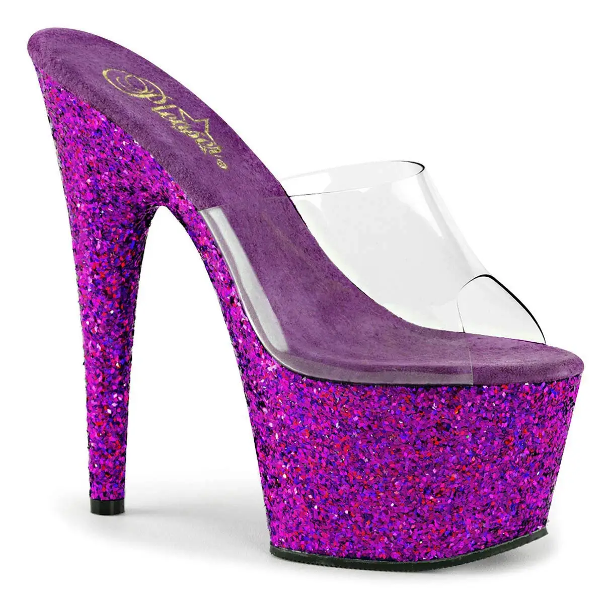 2 inch purple heels