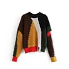 Latest Style Women Long Sleeve Colorful Sweaters 2019 Wholesale Ladies' Knitted Computer Knitted Crew Neck Pullover Sweater