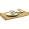 OEM Fashion Design Soft PVC knitted Dining Decorative Table Mats Table Place Mat