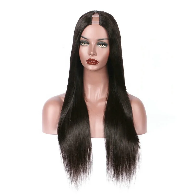 

Brazilian virgin human hair u part wig short afro wigs for black women
