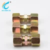 Iron seven sets hex nuts, washer, cutting ferrule, slrrve, core, ring hydraulic pipe fitting nylon tube fitting