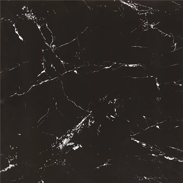 Shopping mall glossy porcelain polished black interior ceramic tiles