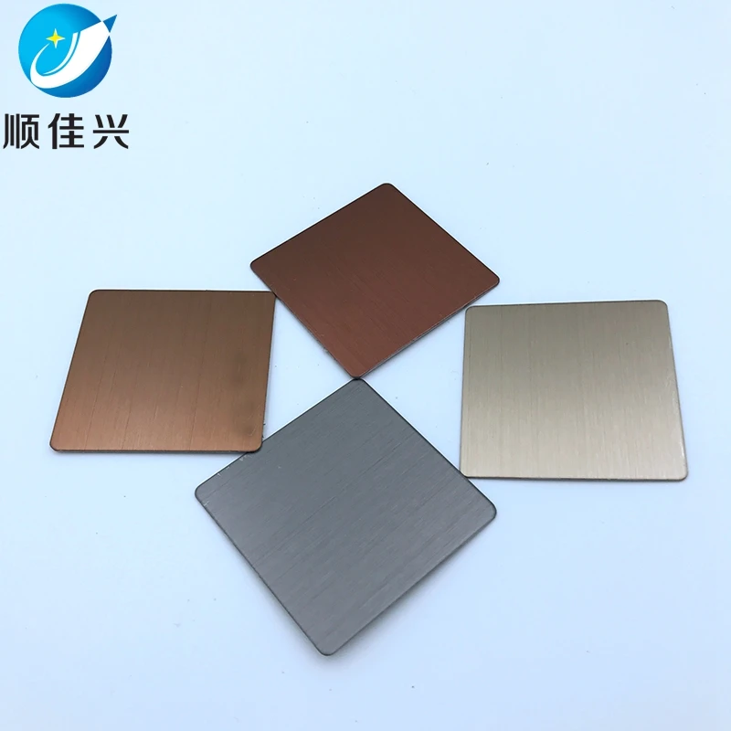 Grade 304 Hairline Finished Color Stainless Steel Plate