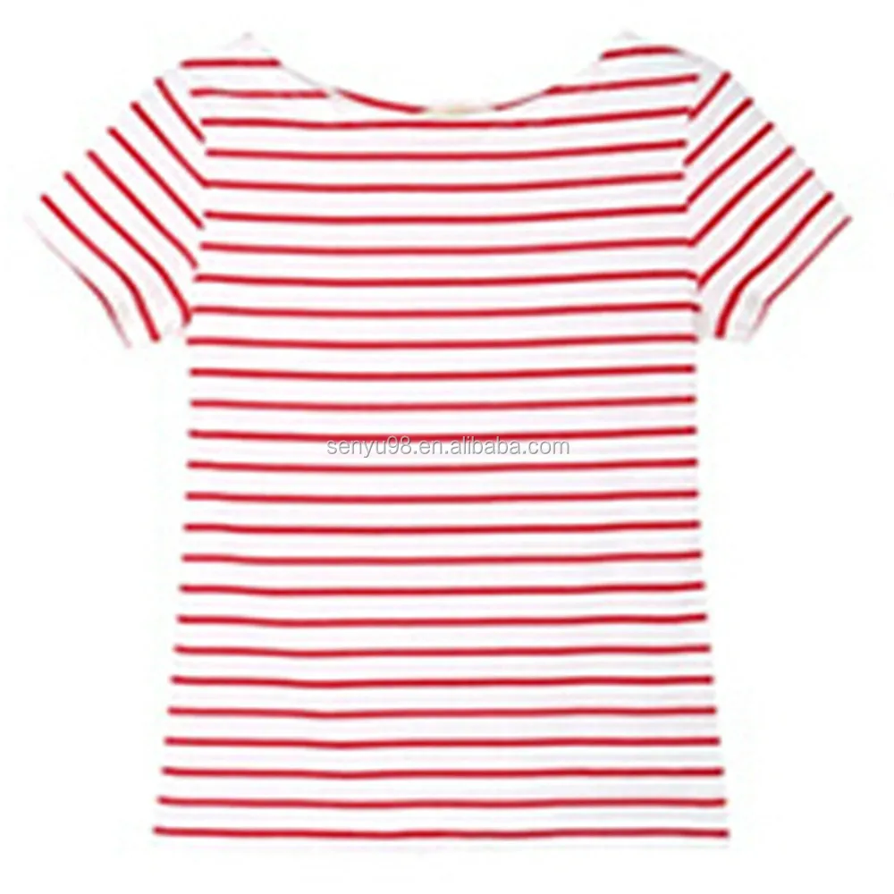 Women S Wholesale Striped T Shirts Red White Striped T Shirts