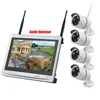 4CH 1080P 11.6" All In One LCD Display DVR Monitor Wireless NVR Kit outdoor security camera system
