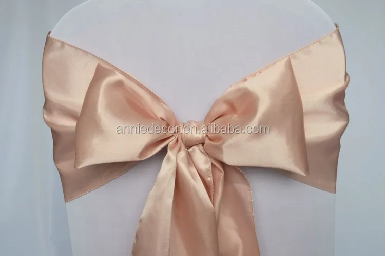 Satin Chair Sashes Ties Wedding Banquet Party Event Decoration Chair Bows