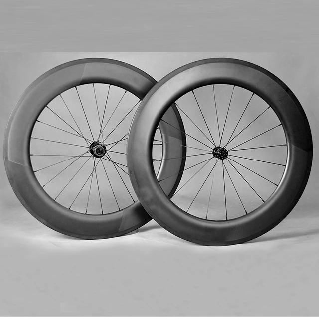 

Hong FU carbon Fiber Bike wheelset Road Bicycle 700C Clincher/Tubuler Wheelset HF-W86-C/T03
