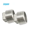 Stainless Steel Outer Hex Thread Socket Pipe Plug NPT Male 1/4-4 Inch Stainless Steel Male Threaded Round Plug