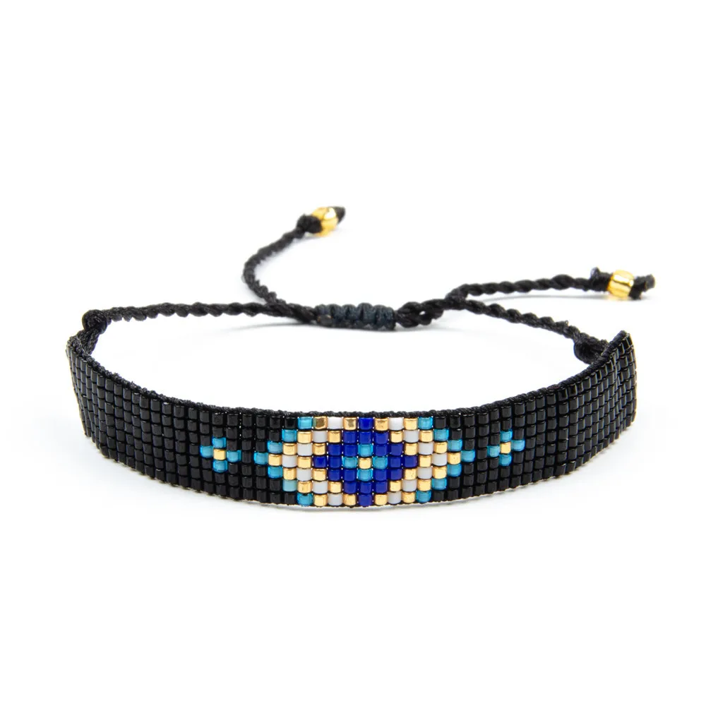 

Hot Sale Black Seed Bead Bracelet Bohemian Handmade Bracelet, Picture