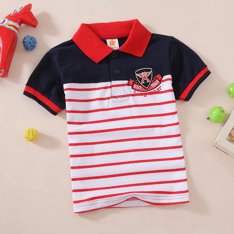

Children's new cotton POLO shirt stripe printing 2019, Picture
