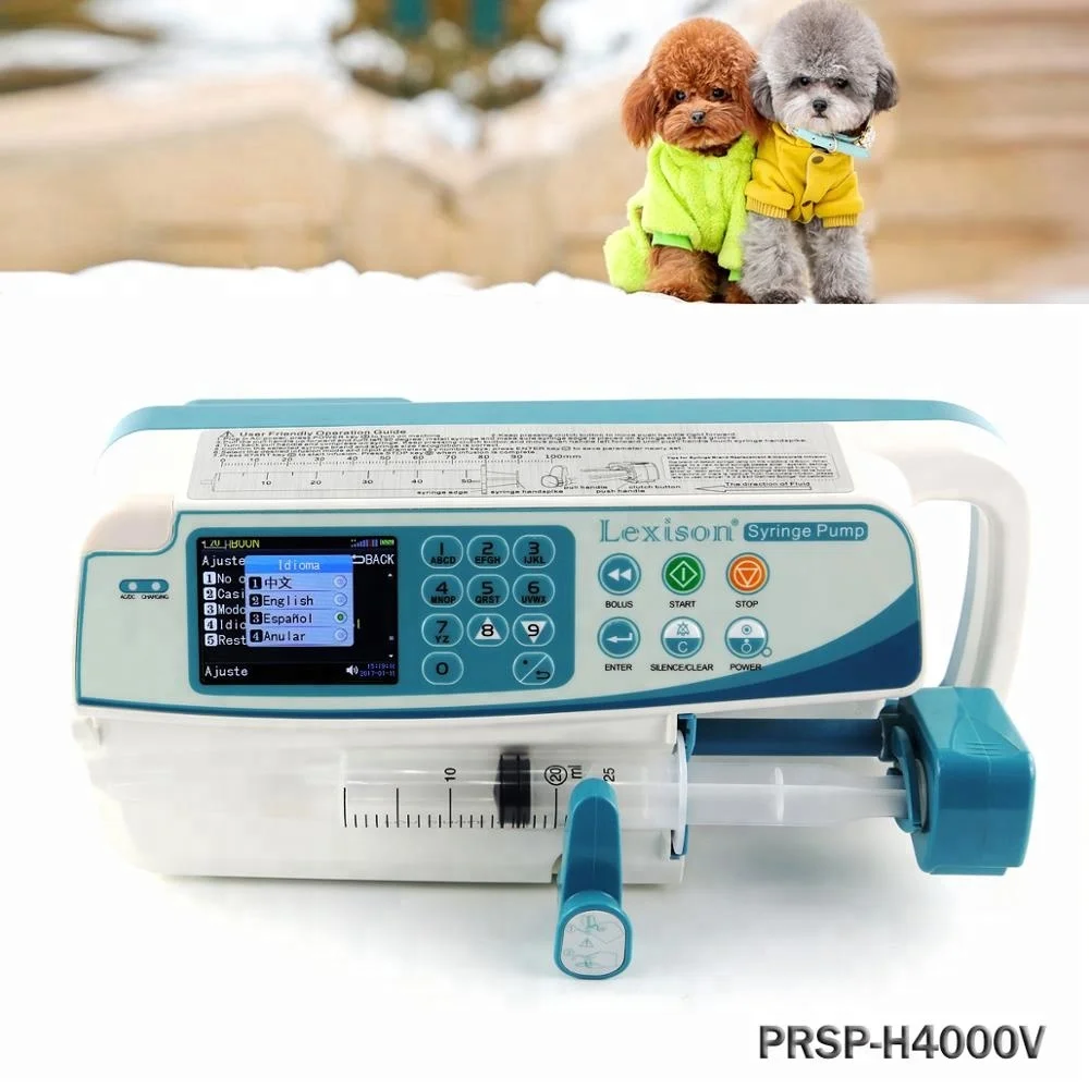 
PRSP-H4000V Portable Electric Veterinary Syringe Pump for VET Hospital 