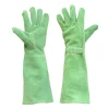 PRI green Premium Full grain cowhide leather long cuff rose pruning garden gloves