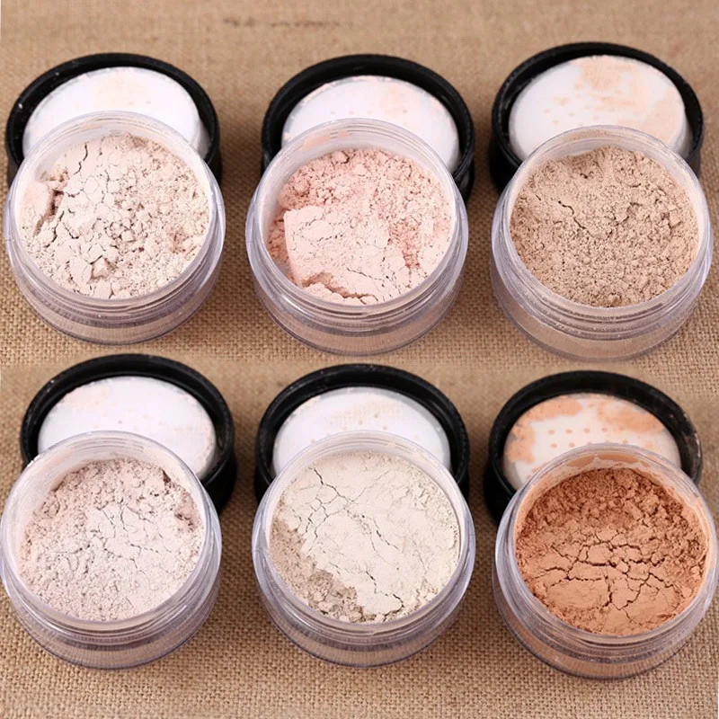 持久松散粉末防水照亮化妆粉