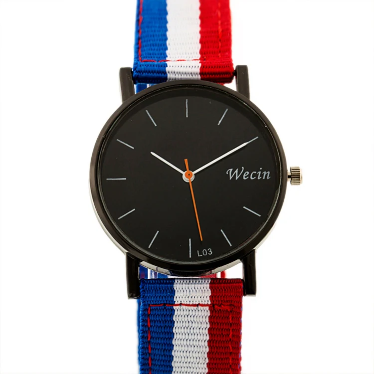 

FA 029 Men's Watches Relojes Hombre Watches 2018 New model Black colors Nylon Fabric Strap