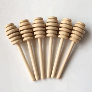 Image of High quality wooden honey stick wooden honey stirrer wooden honey dipper