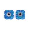 DIY Jewelry Accessories Four Leaf Clover Blue Opal