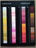 color chart/shade card for rayon/polyester Embroidery thread
