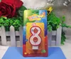 Classical Design Paraffin Wax Number Shaped Candles With Musical Note/Figure birthday candles