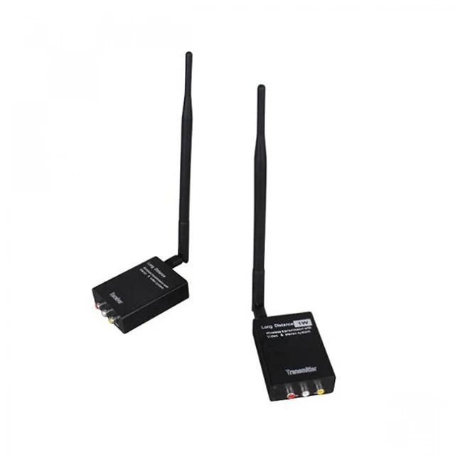 1 Watt High Power Wireless RCA Video Audio Signal Transmitter And Receiver