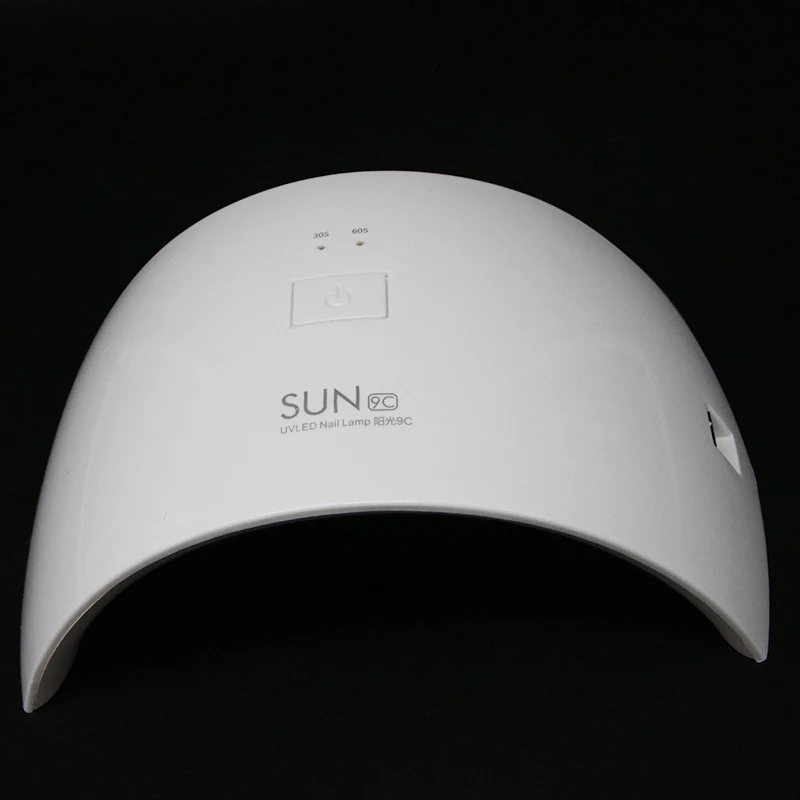 

High Quality SUN 9C 24w led uv gel lamp 24w led nail lamp with 30S,60S and sensor, White