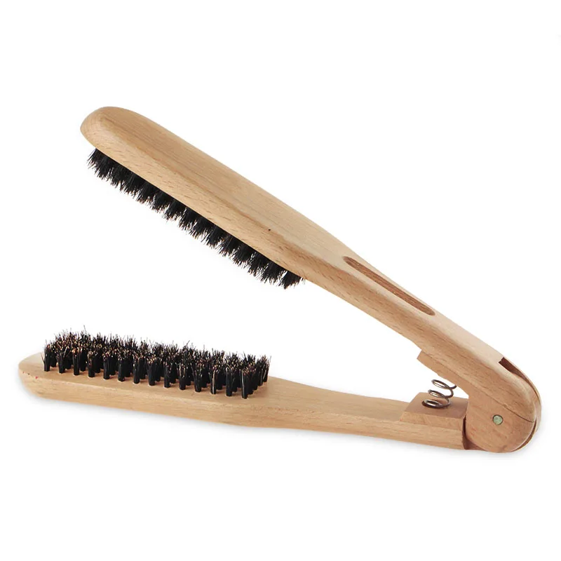 

Masterlee Brand Professional Wholesale Wood Brush Hair Straightener Bristle Splint Comb, Natural color