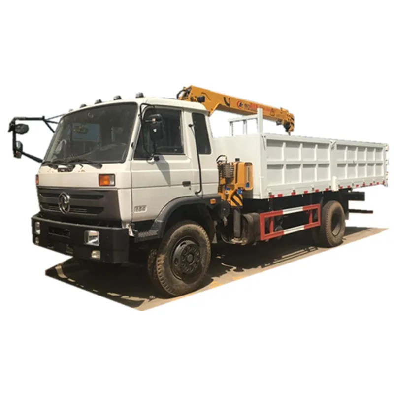 Dongfeng 10ton Dump Truck With Crane Tipper Truck Mounted 8t Crane For