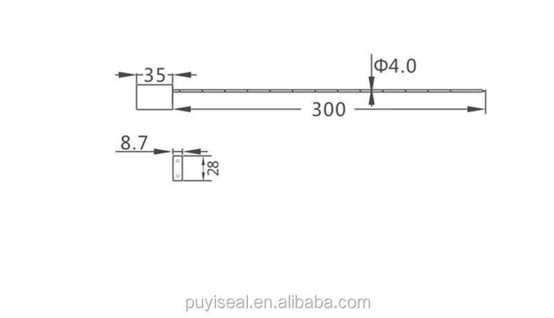 Security Seal Lock For Truck Container and Tank Container Cable Seal