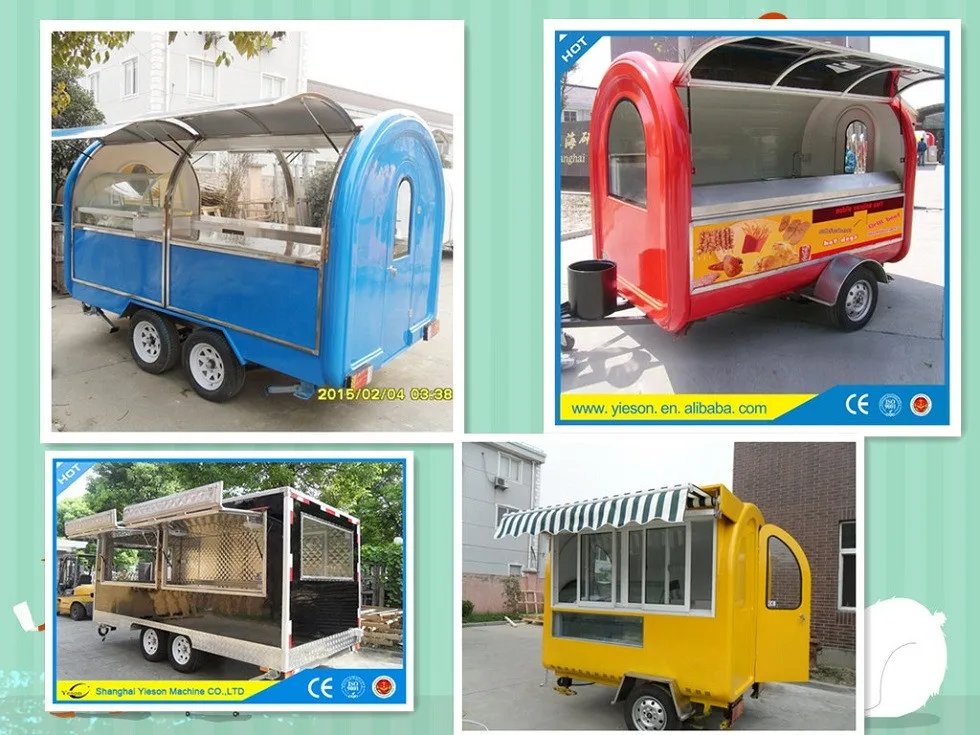 Mobile Food Carts Mobile Stainless Steel Hot Dog Cart/concession