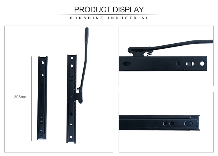 Seat parts sliders seat rail car