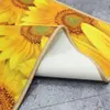 Unique 3D printed modern design flower rose shaped colorful custom floor area rug
