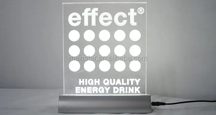 Advertisement Electronic Portable Metal Base Advertising Table