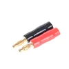 Silicon Tube 4mm Banana Plugs Gold Plated Speaker Connector Adapter Audio Wire Connector
