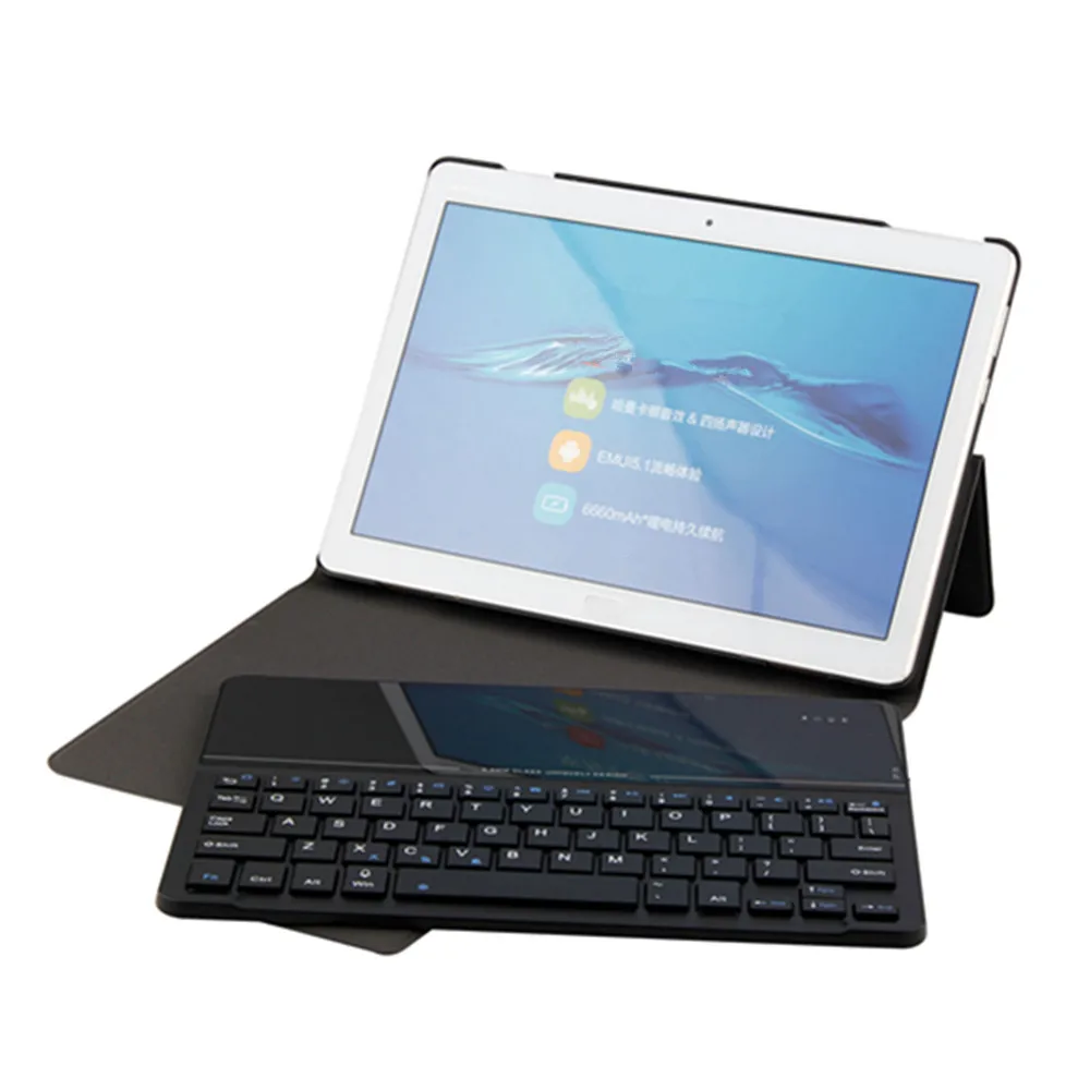 

OEM 10.1 inch Wireless keyboard tablet case for huawei mediapad m3 lite, 4 colors
