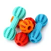 Interesting Dog chew Toys Toothbrush Bite Grind Cleaning Teeth Stick Durable Rubber Food Barbell dog toys