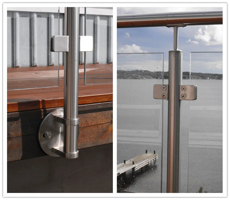 高品质玻璃栏杆硬件不锈钢玻璃配件玻璃夹具连接器