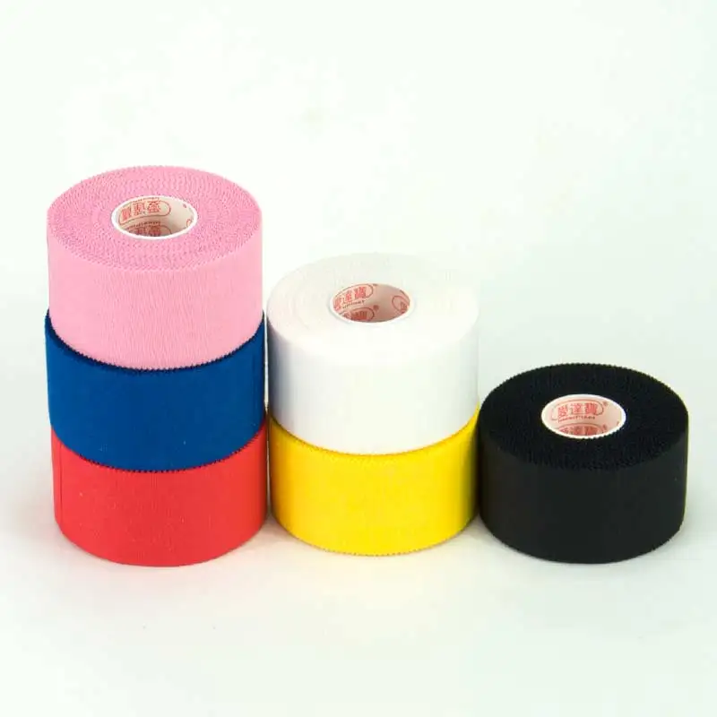 

3.8cm*13.7m Idealplast colorful athletic non stretch adhesive zinc oxide sports tape, Black;white;yellow;blue;pink;red;army green