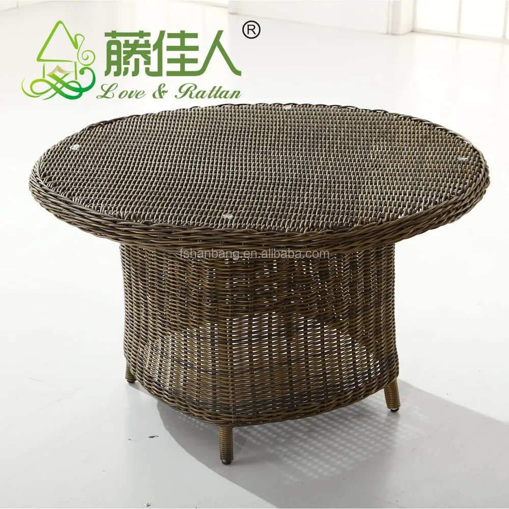 Outdoor 7pcs Resin Wicker Patio Furniture Dining Table And Chair Sets