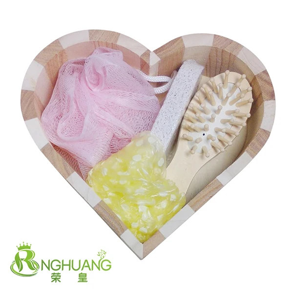 
Hearth shaped 4pcs bucket bath set 