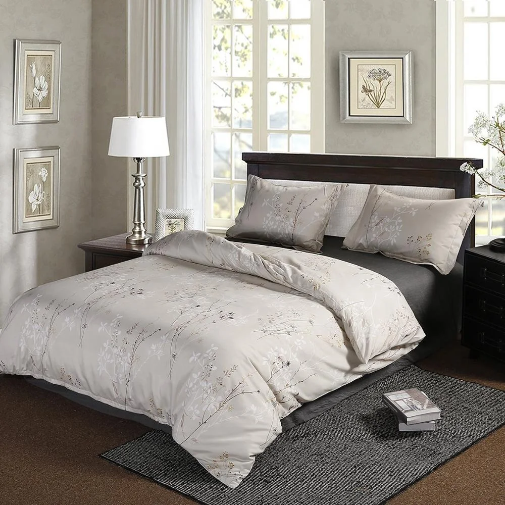 3 Piece Duvet Cover And Pillow Shams Bedding Sets,Hypoallergenic