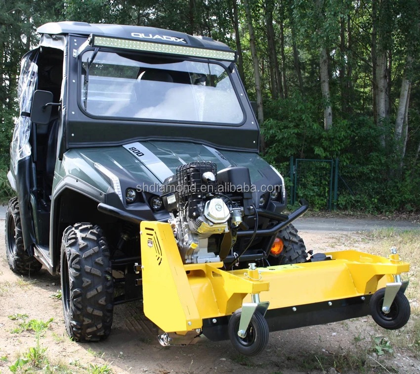 14hp BS engine UTV frontmounted flail mower/120cm work width quadbike