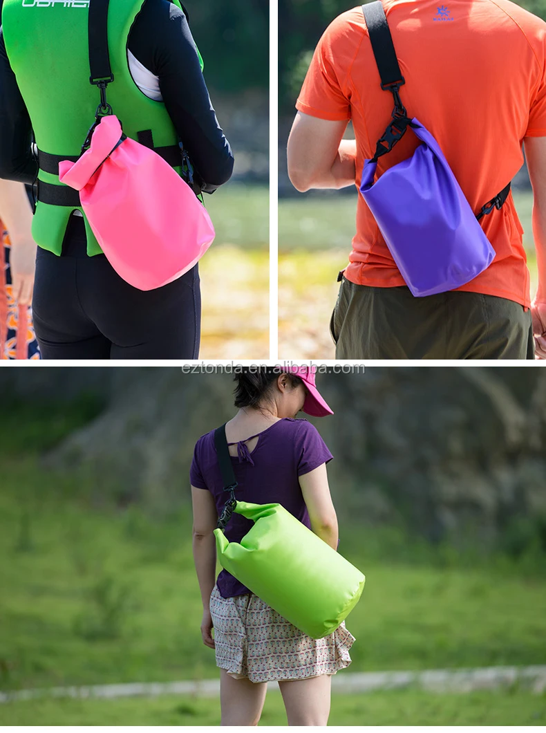 20 Liter Waterproof Dry Bag Backpack For Hiking / Foldable Backpack Dry