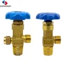 QF high pressure lpg gas flow control WP valve Oxygen cylinder control valve brass gas valve for filling gas