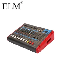 

8 Channel professional sound DJ audio power mixer professional digital echo mixer power amplifier