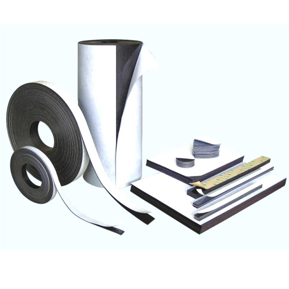 
rubber magnet roll with adhesive PVC magnetic roll 