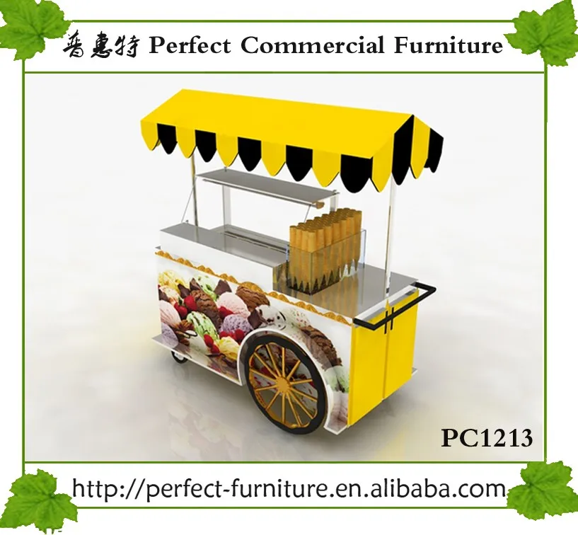 Ce Certificated Mobile Double Crepe Maker Crepe Cart Food Cart Bicycle