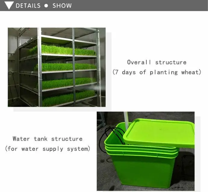 hydroponic fodder trays microgreen tray hydroponic equipment /hydroponic system