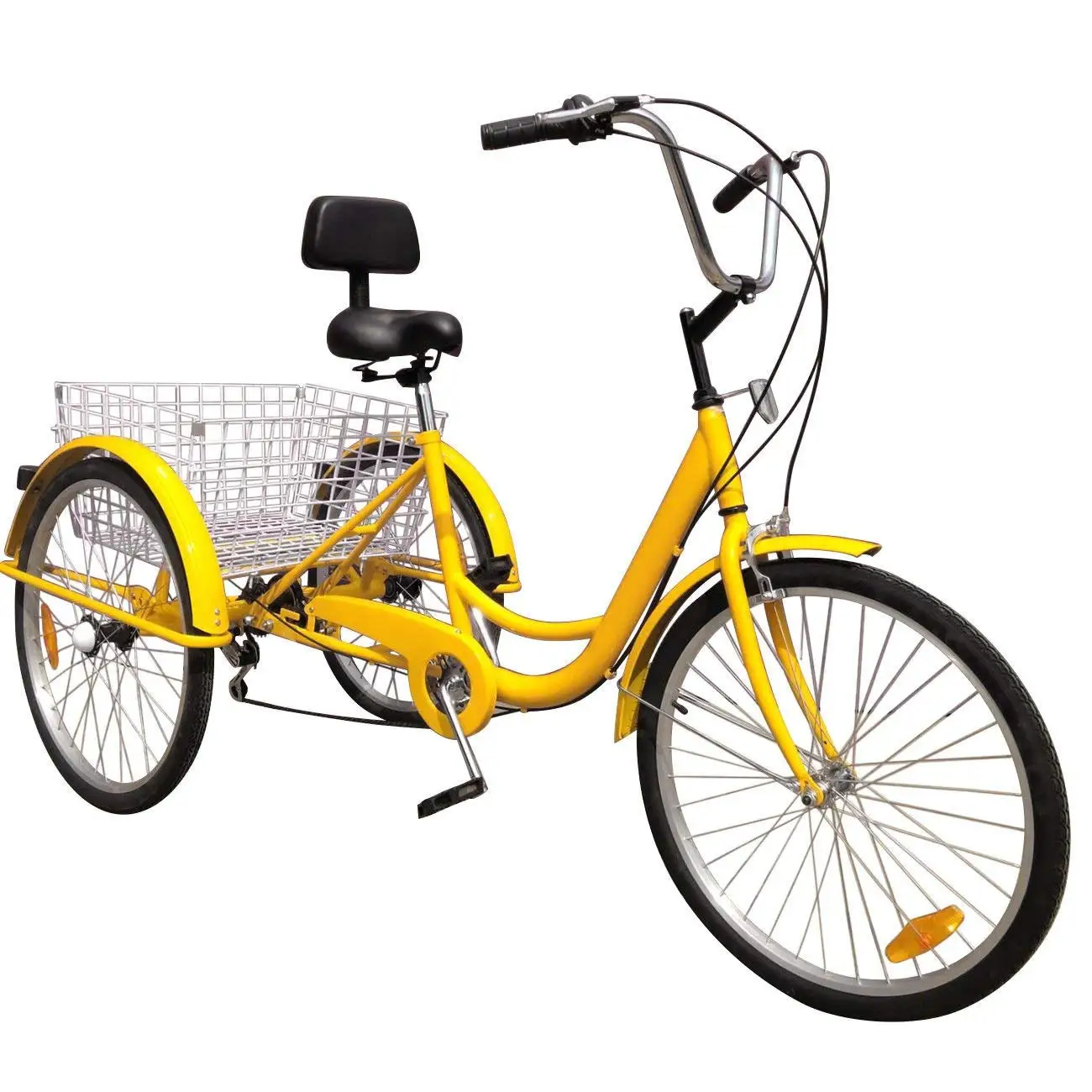 merax 26 inch 3 wheel bike adult tricycle trike cruise bike