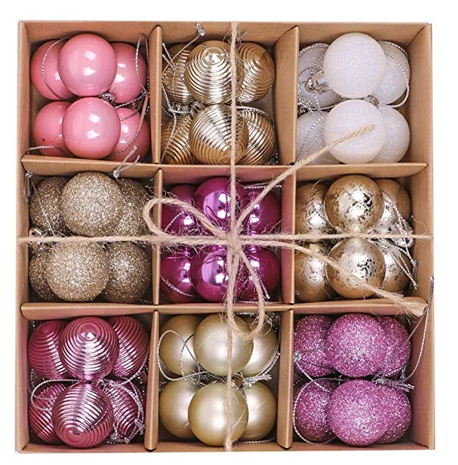 Christmas Ball Sets Luxury High Quality Plastic Christmas Decoration